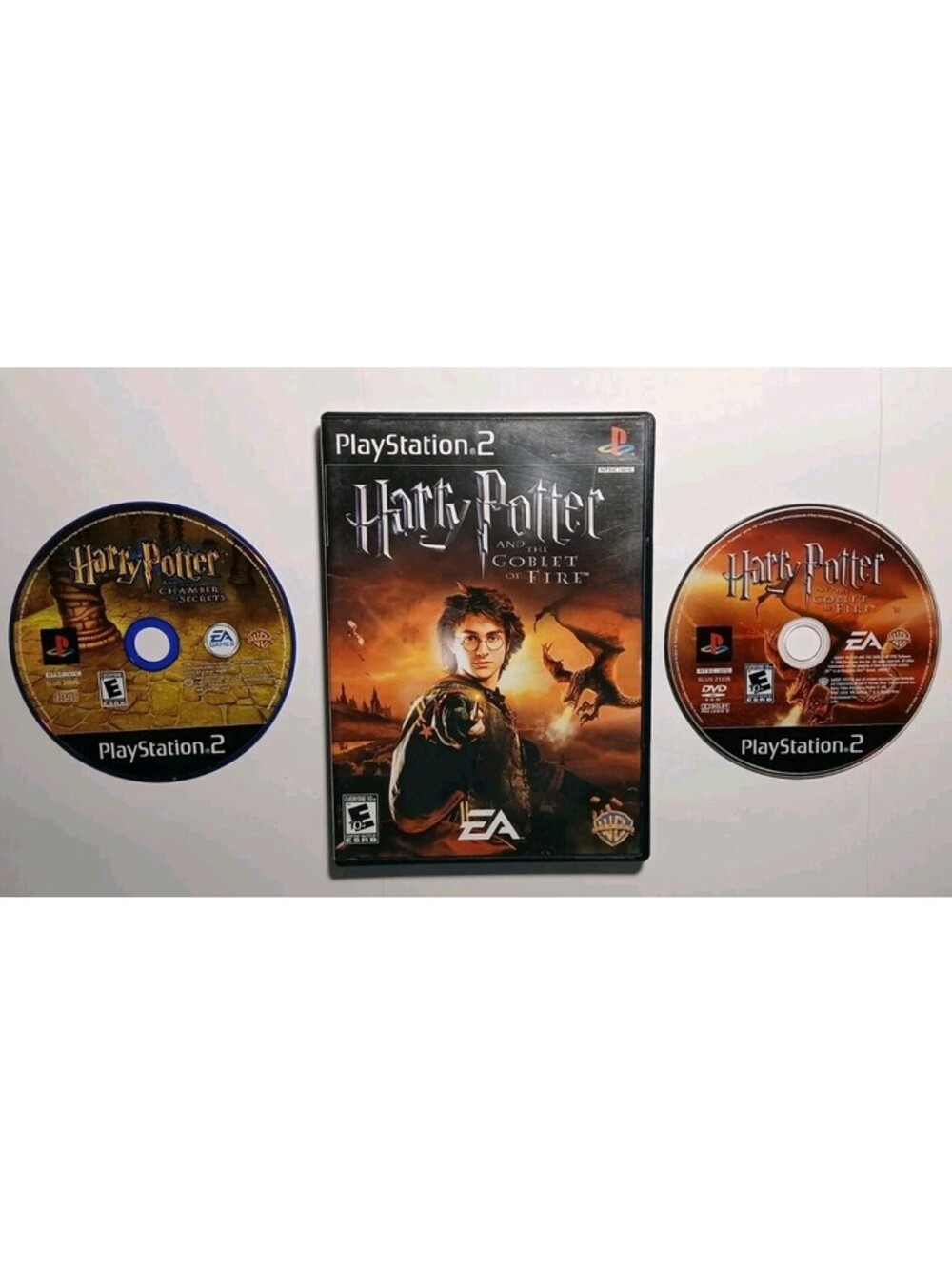 Harry Potter & the Goblet of Fire PS2 CIB GC & The Chamber Secrets Disc Only VGC